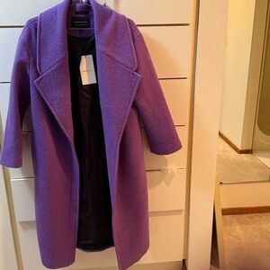 Marcella Women's purple wool coat